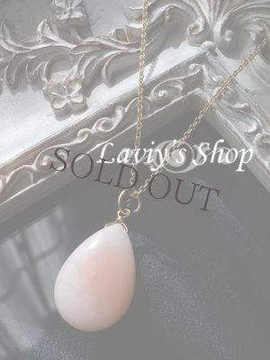 画像7: 大粒ピンクオパールの一粒ネックレス