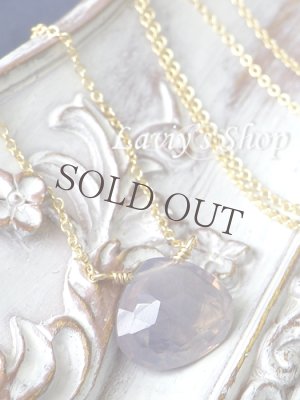 画像2: ダークミルキーアメジストマロンの1粒ネックレス