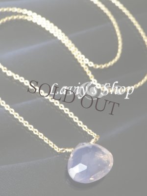 画像4: ダークミルキーアメジストマロンの1粒ネックレス