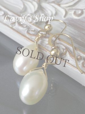 画像5: 天然色！真珠屋さんの雫パール1粒デザインピアス(ホワイト)