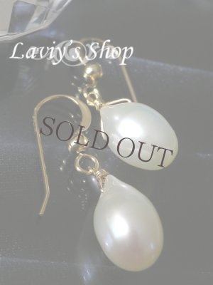 画像3: 天然色！真珠屋さんの雫パール1粒デザインピアス(ホワイト)