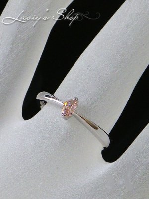 画像10: ソーティング付/SI-2グレードアーガイル産ピンクダイヤモンドのK18WGリング