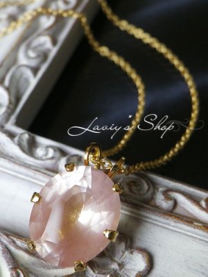 画像2: 大粒リチウムクォーツの1粒ネックレス