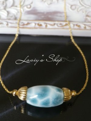 画像5: 高品質ナツメシェイプラリマールのデザインネックレス