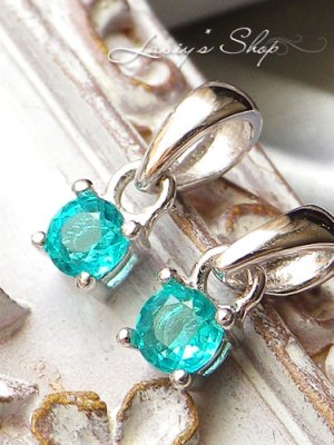 画像3: 稀少!Silver925/パライバベリルのペンダントトップ