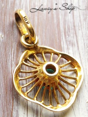 画像6: 稀少!K18/パライバベリルのペンダントトップ