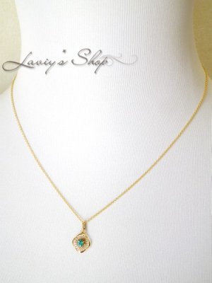 画像9: 稀少!K18/パライバベリルのペンダントトップ