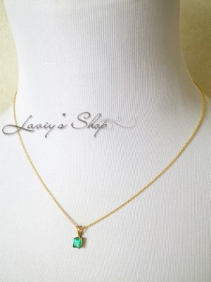 画像9: コロンビア産宝石エメラルドの1粒ネックレス