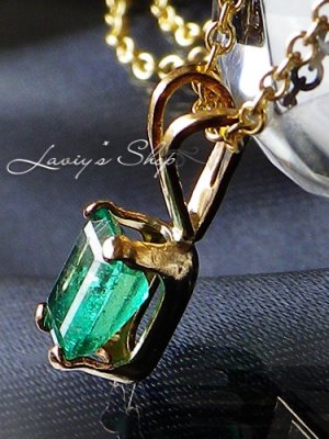 画像5: コロンビア産宝石エメラルドの1粒ネックレス