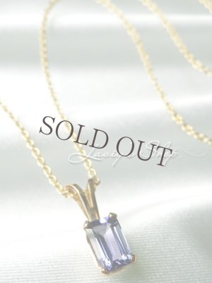 画像5: 非加熱タンザナイトの1粒ネックレス(ステップ)