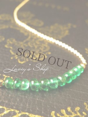 画像2: コロンビア産エメラルドの宝石ビーズネックレス