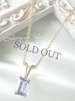 画像4: 非加熱タンザナイトの1粒ネックレス(ステップ)