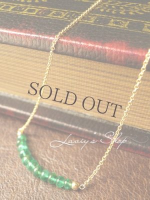 画像3: コロンビア産エメラルドの宝石ビーズネックレス