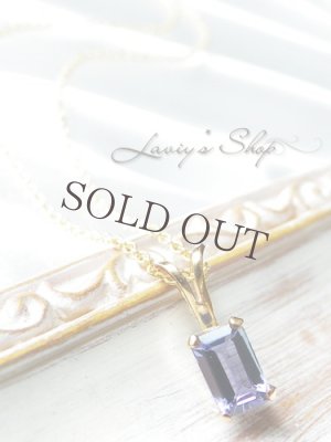 画像3: 非加熱タンザナイトの1粒ネックレス(ステップ)