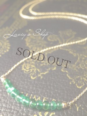 画像4: コロンビア産エメラルドの宝石ビーズネックレス