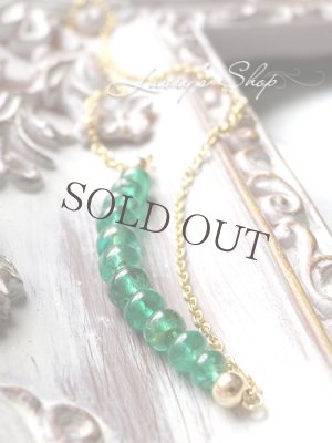 画像7: コロンビア産エメラルドの宝石ビーズネックレス