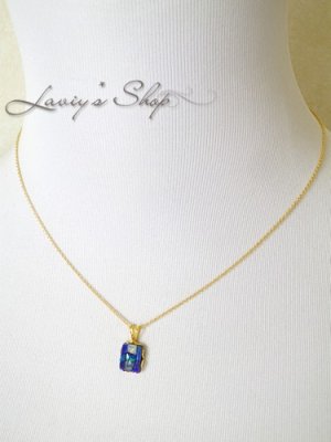 画像10: オーストラリアンモザイクオパールの1粒ネックレス(トリプレット)