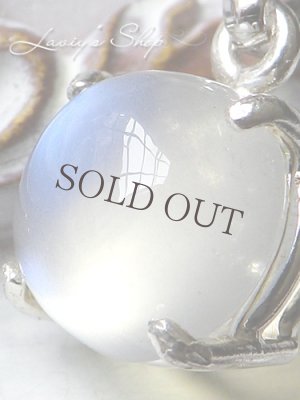 画像4: 甲高ブルームーンストーンの1粒ネックレス