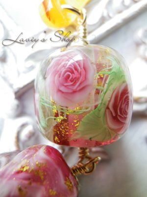 画像7: 〜匠〜24金粉入り蜻蛉珠の3連簪