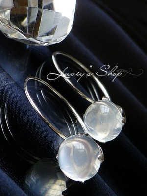 画像2: セレモニアンムーンストーンのリングピアス