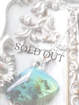 画像8: 自然美！デンドリティックブルーオパールの1粒ネックレス 