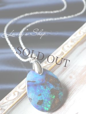 画像4: 大粒ボルダーオパールの1粒ネックレス