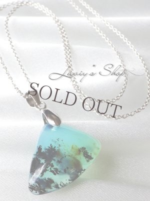 画像5: 自然美！デンドリティックブルーオパールの1粒ネックレス 