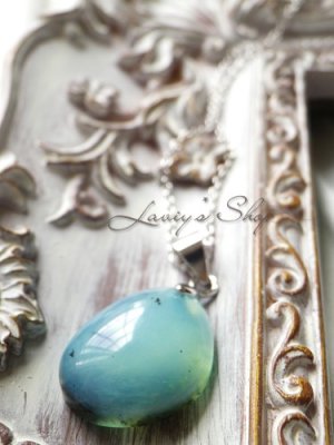 画像8: 自然美！デンドリティックブルーオパールの1粒ネックレス 