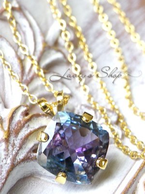 画像2: 非加熱！宝石タンザナイトの1粒ネックレス