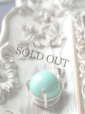 画像5: ラウンドカボションターコイズの1粒ネックレス