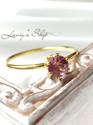 画像4: 宝石パープルカラースピネルの1粒リング