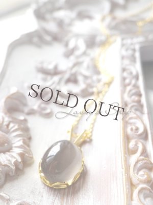 画像7: フィブロライト(シリマナイト)キャッツアイカボションの1粒ネックレス