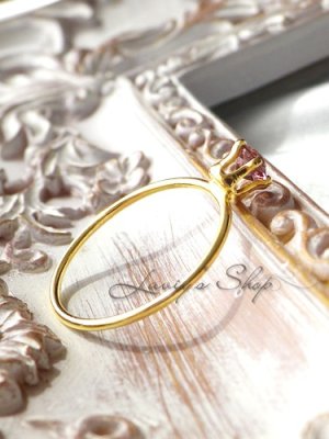 画像9: 宝石パープルカラースピネルの1粒リング