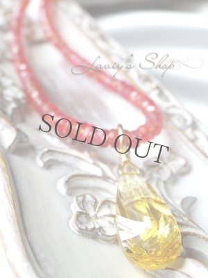 画像6: レディッシュオレンジサファイアの贅沢ネックレス(シトリンチャーム付)