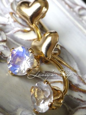 画像5: ロイヤルブルームーンのバックキャッチスタッドピアス(ハート)