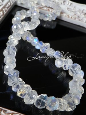 画像2: 氷塊ブルームーンの贅沢ネックレス