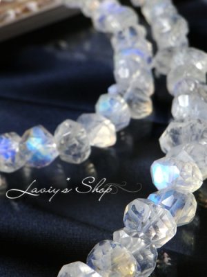 画像3: 氷塊ブルームーンの贅沢ネックレス