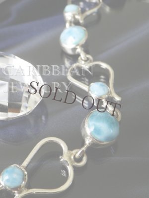 画像6: カジュアルラリマールのオープンハートデザインブレスレット