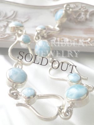 画像7: カジュアルラリマールのオープンハートデザインブレスレット