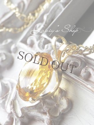 画像3: 大きめ宝石シトリンの1粒ネックレス