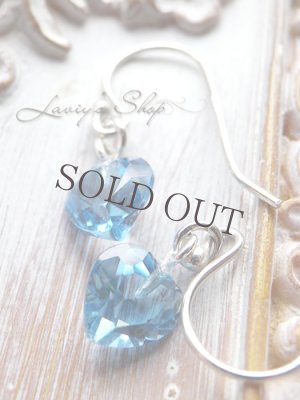 画像5: 宝石ハートカットスイスブルートパーズの1粒ピアス