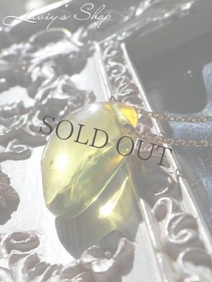 画像8: 逸品！ブルーアンバーの1粒ネックレス