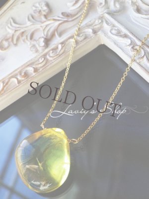 画像6: 逸品！ブルーアンバーの1粒ネックレス