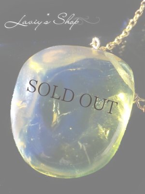 画像9: 逸品！ブルーアンバーの1粒ネックレス