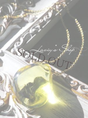 画像3: 逸品！ブルーアンバーの1粒ネックレス