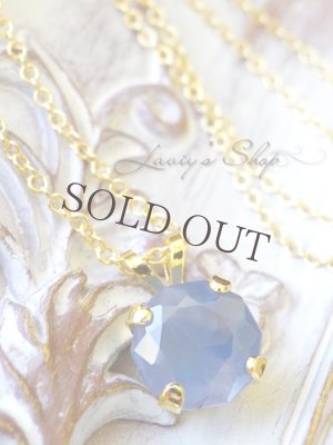 画像2: ブラジル産オペークブルーアパタイトの1粒ネックレス