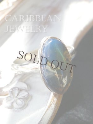 画像3: 特価！小さめブルーアンバーのシンプルリング