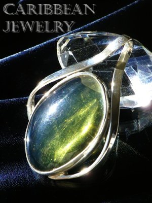 画像2: ハニーカラーブルーアンバーのデザインペンダントトップ