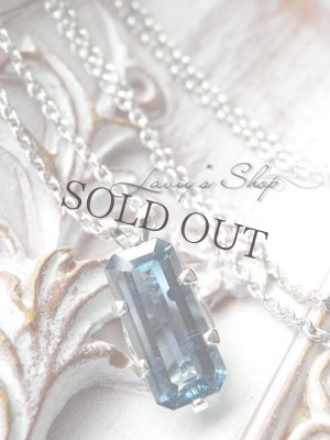 画像2: 宝石ブルートルマリンの1粒ネックレス