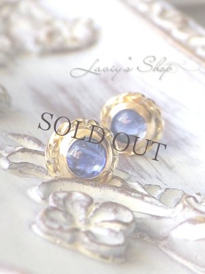 画像7: ロイヤルブルーカイヤナイトのデザイン枠ピアス